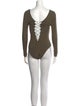 T by Alexander Wang V-Neck Long Sleeve Bodysuit