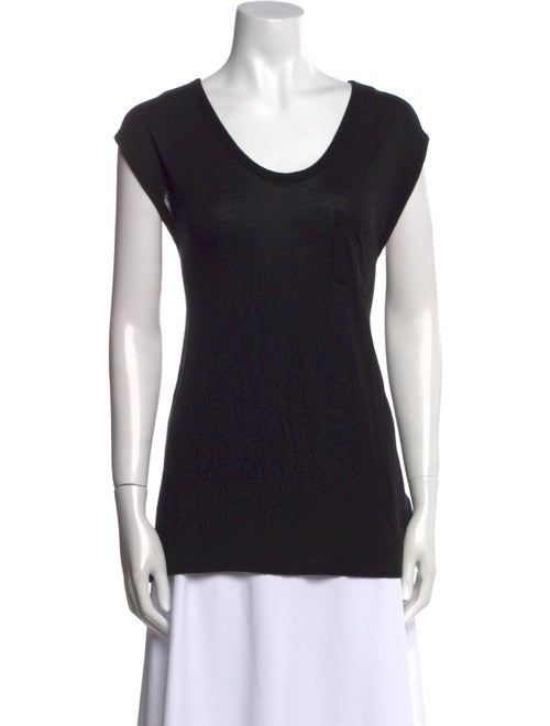 T by Alexander Wang Scoop Neck Short Sleeve T-Shirt