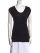 T by Alexander Wang Scoop Neck Short Sleeve T-Shirt