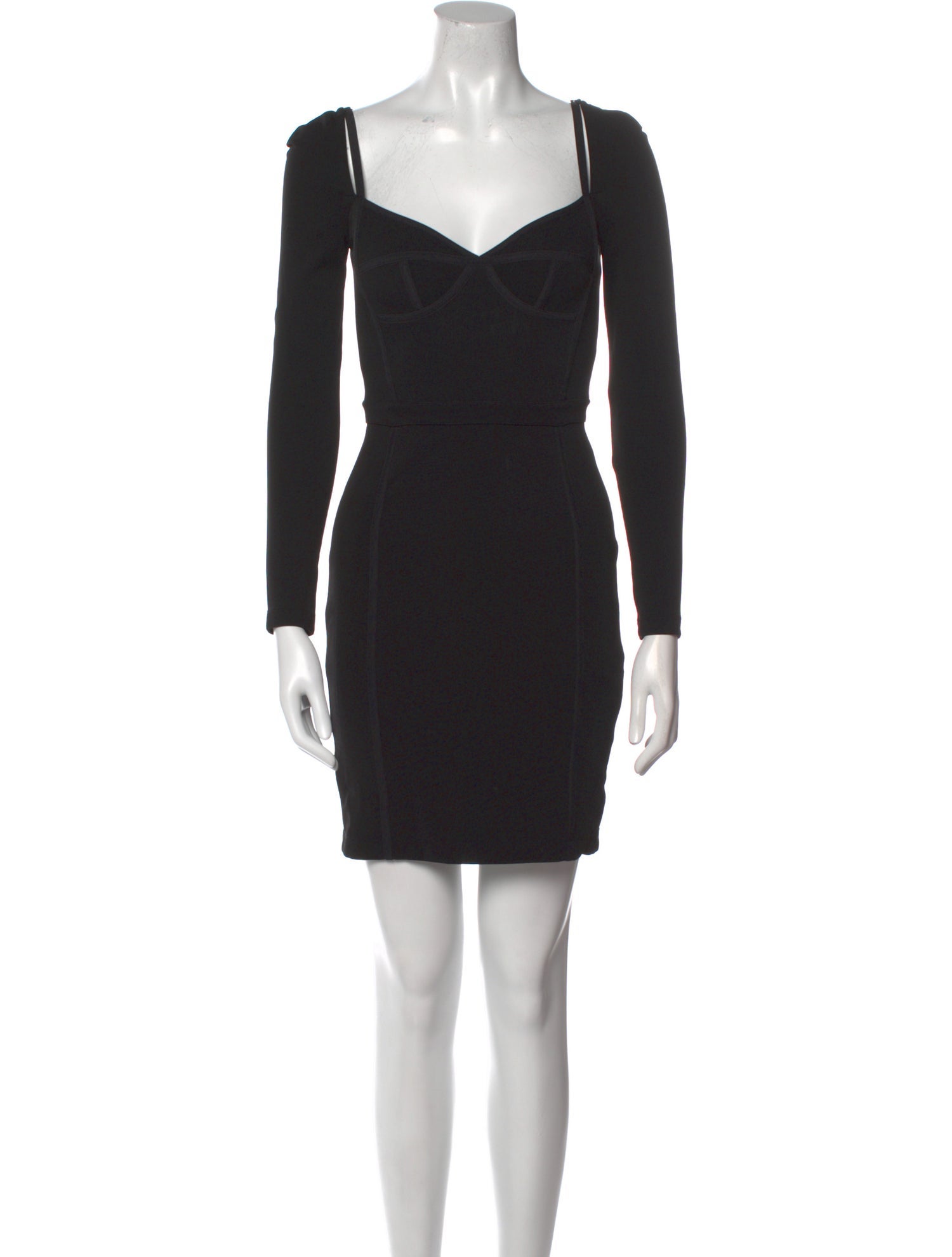 T by Alexander Wang Square Neckline Mini Dress