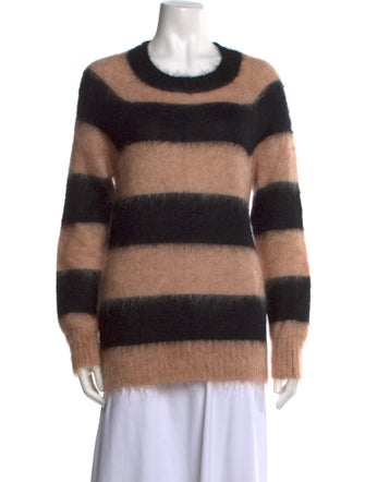 T by Alexander Wang Striped Scoop Neck Sweater