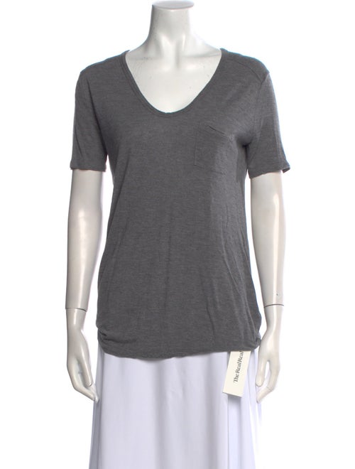 T by Alexander Wang Scoop Neck Short Sleeve T-Shirt