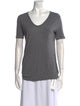 T by Alexander Wang Scoop Neck Short Sleeve T-Shirt
