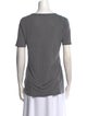 T by Alexander Wang Scoop Neck Short Sleeve T-Shirt