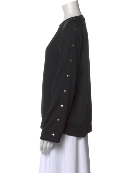 T by Alexander Wang Scoop Neck Long Sleeve Sweatshirt