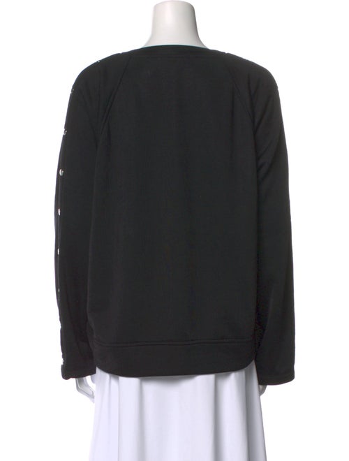 T by Alexander Wang Scoop Neck Long Sleeve Sweatshirt