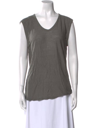 T by Alexander Wang Scoop Neck Sleeveless Top