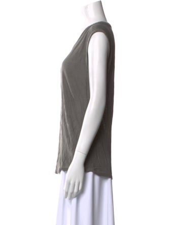 T by Alexander Wang Scoop Neck Sleeveless Top