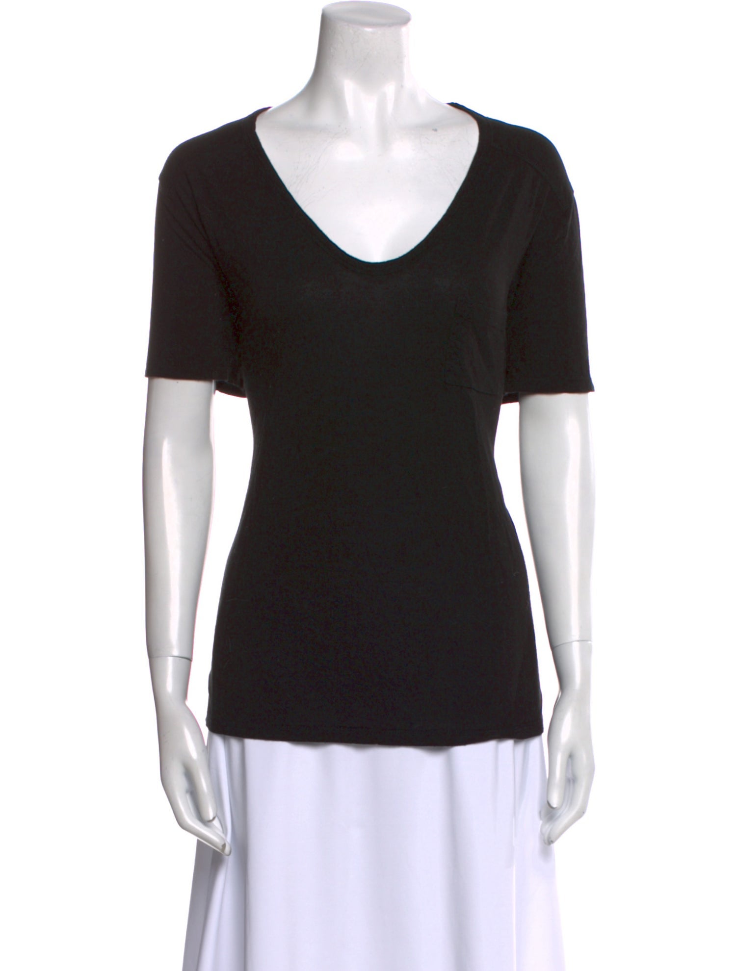 T by Alexander Wang V-Neck Short Sleeve T-Shirt