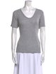 T by Alexander Wang V-Neck Short Sleeve T-Shirt
