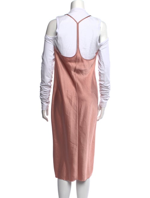 T by Alexander Wang Scoop Neck Midi Length Dress