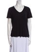 T by Alexander Wang V-Neck Short Sleeve T-Shirt