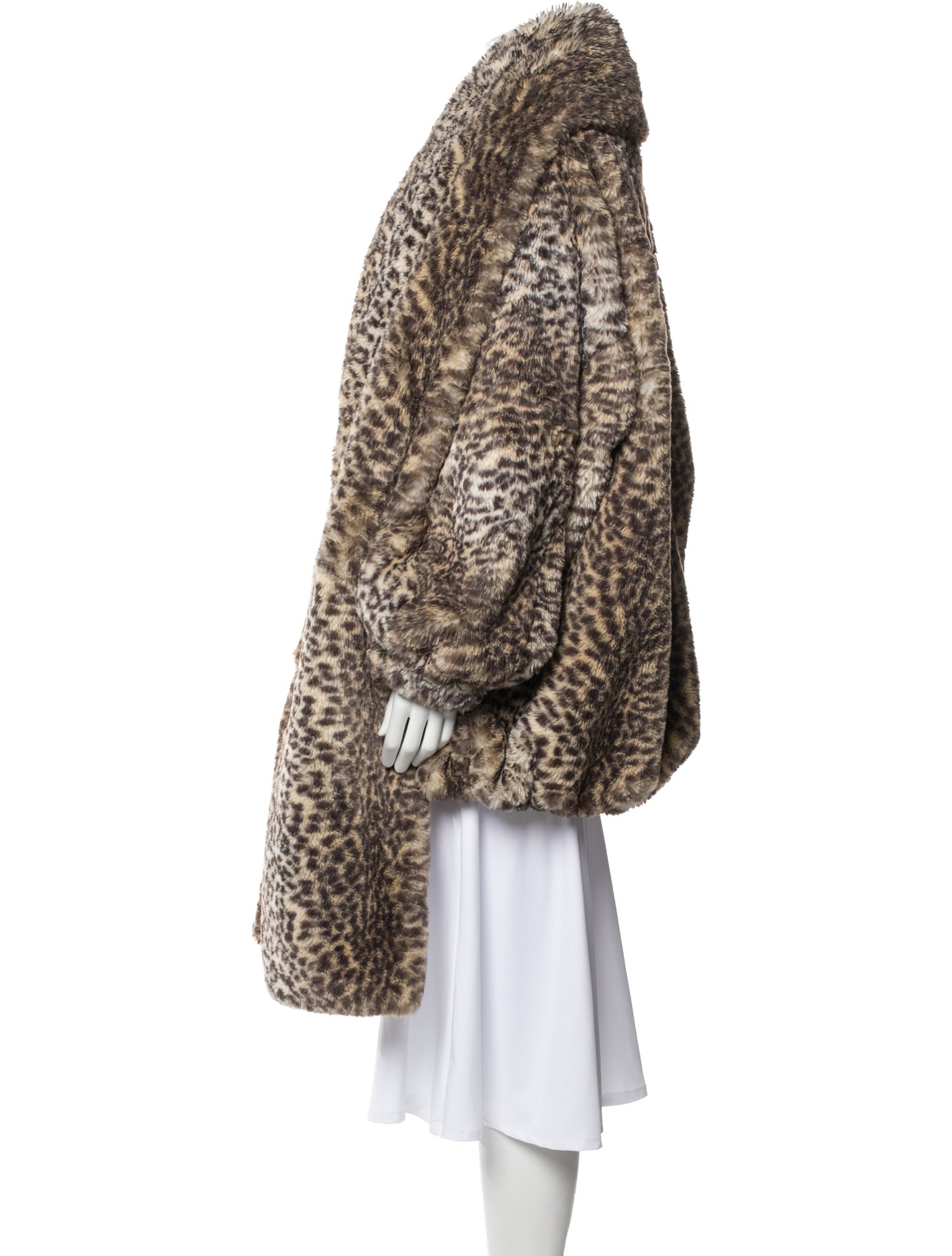 T by Alexander Wang Animal Print Faux Fur Jacket w/ Tags