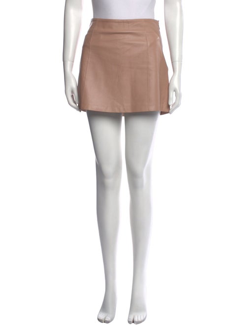 T by Alexander Wang Leather Mini Skirt