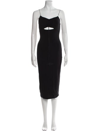 T by Alexander Wang Square Neckline Knee-Length Dress