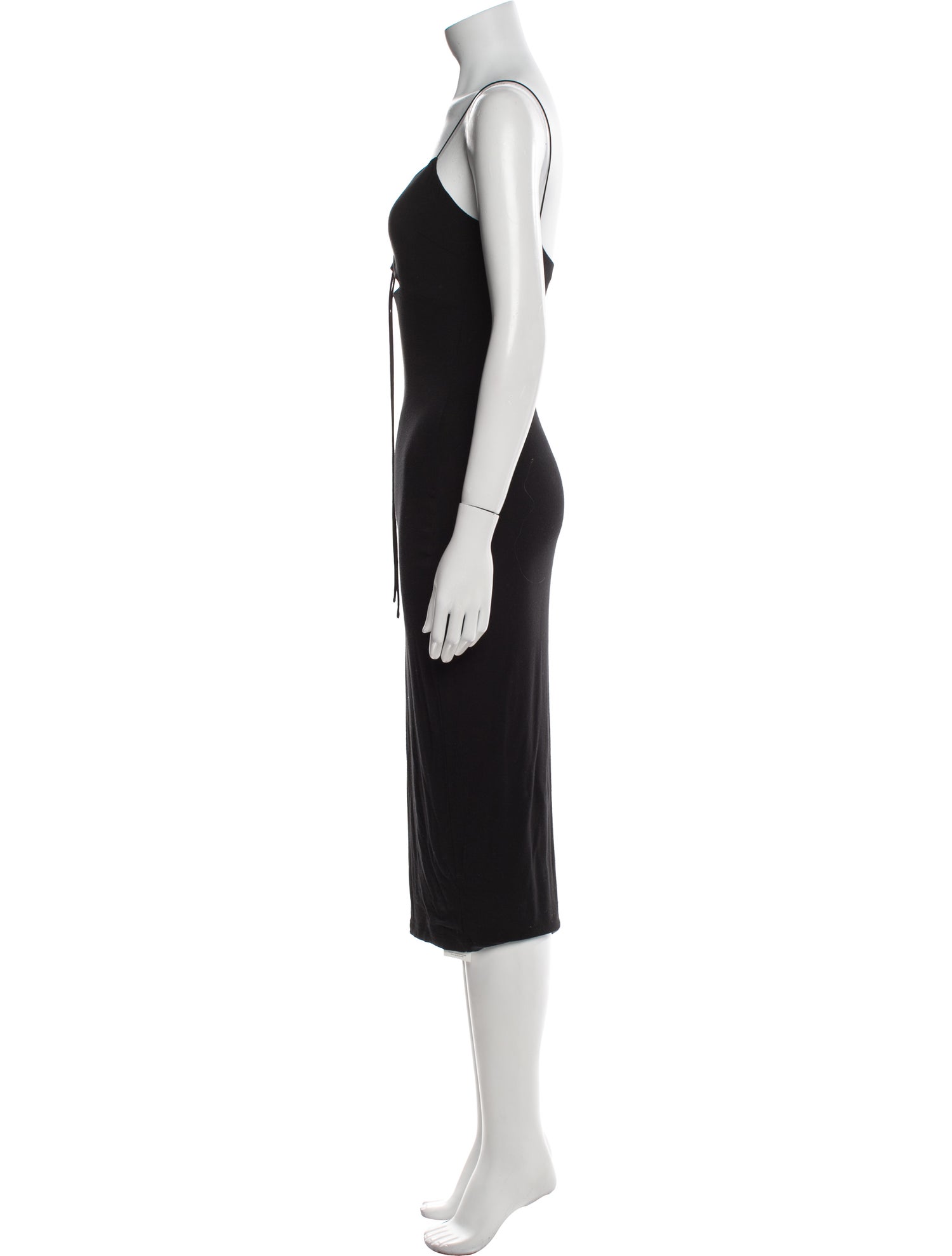T by Alexander Wang Square Neckline Knee-Length Dress