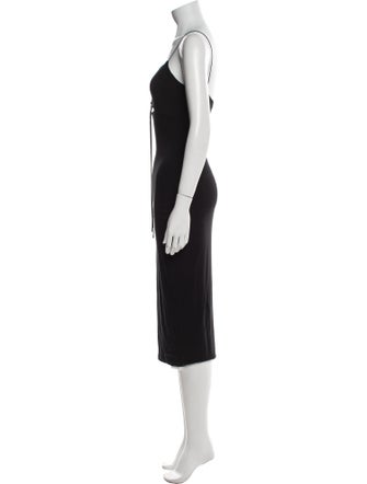 T by Alexander Wang Square Neckline Knee-Length Dress