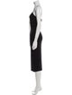T by Alexander Wang Square Neckline Knee-Length Dress