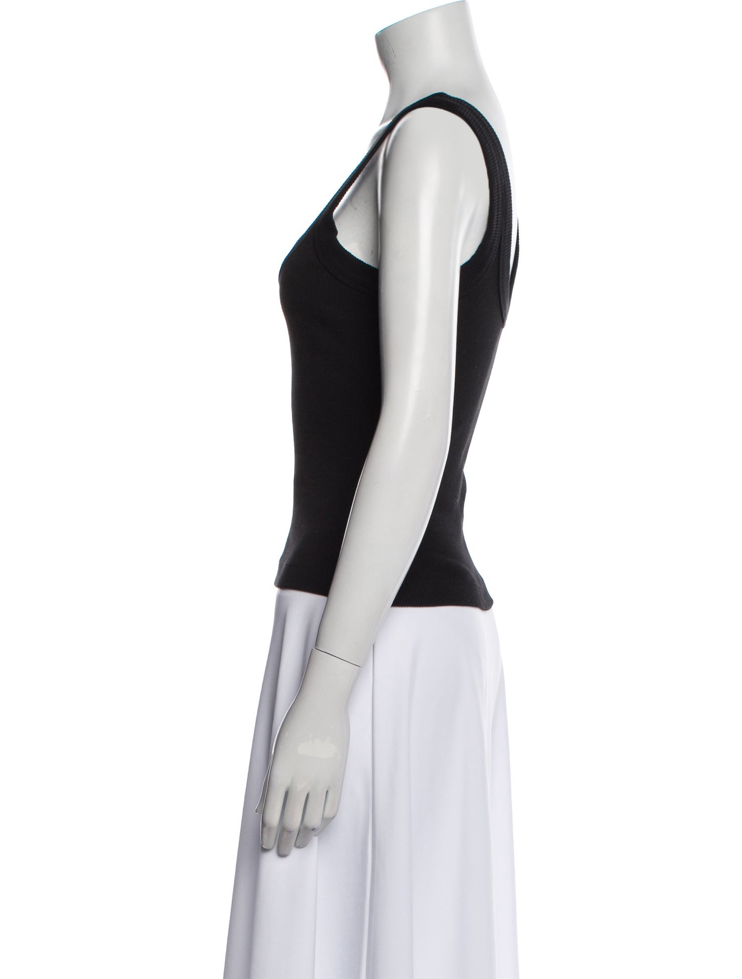 T by Alexander Wang Scoop Neck Sleeveless Top