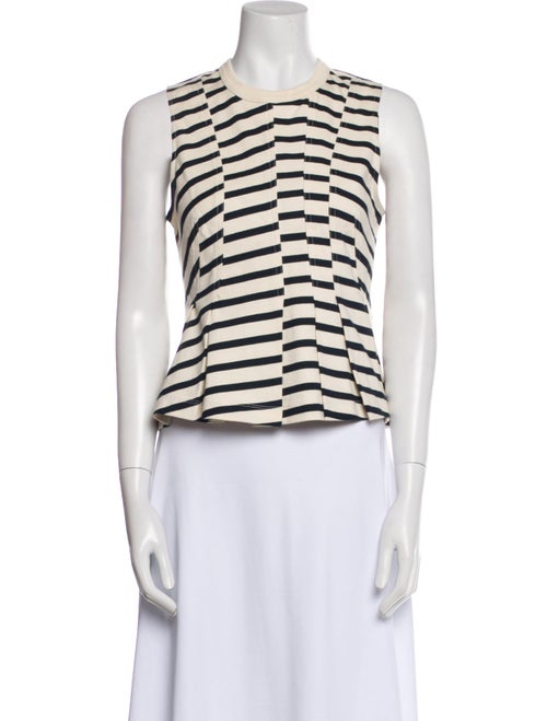 T by Alexander Wang Striped Crew Neck Top