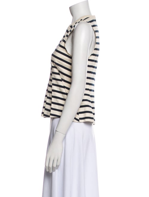 T by Alexander Wang Striped Crew Neck Top