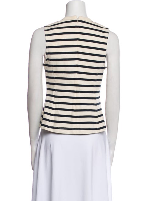 T by Alexander Wang Striped Crew Neck Top