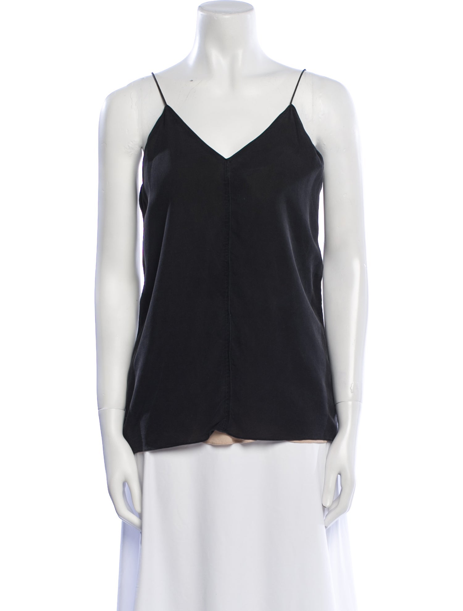 T by Alexander Wang Silk V-Neck Top