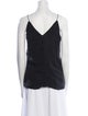 T by Alexander Wang Silk V-Neck Top