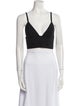 T by Alexander Wang V-Neck Sleeveless Crop Top