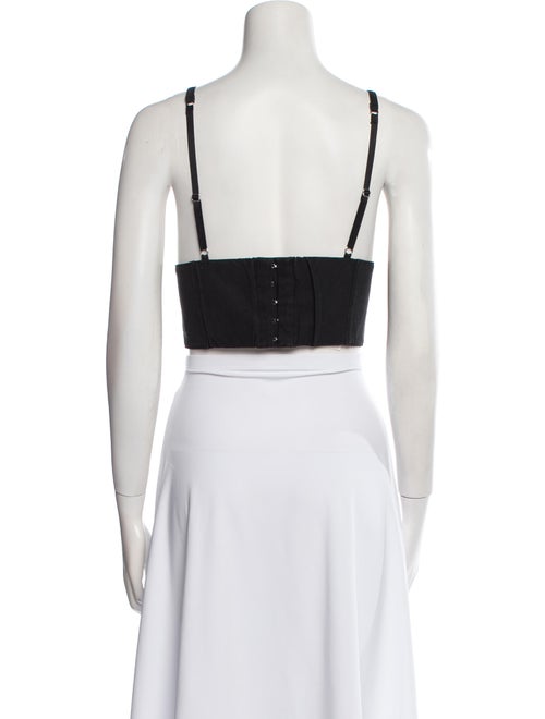 T by Alexander Wang V-Neck Sleeveless Crop Top