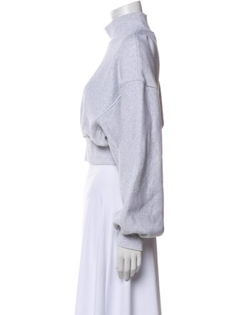 T by Alexander Wang Turtleneck Long Sleeve Crop Top