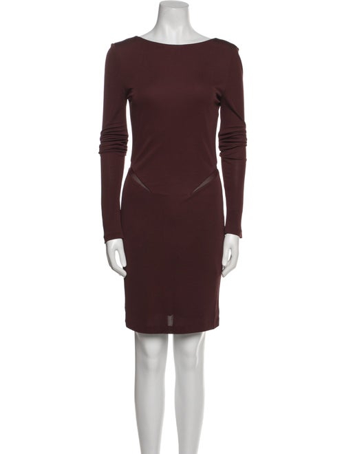T by Alexander Wang Bateau Neckline Mini Dress
