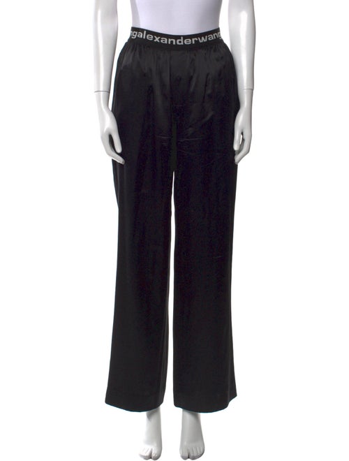 T by Alexander Wang Silk Straight Leg Pants