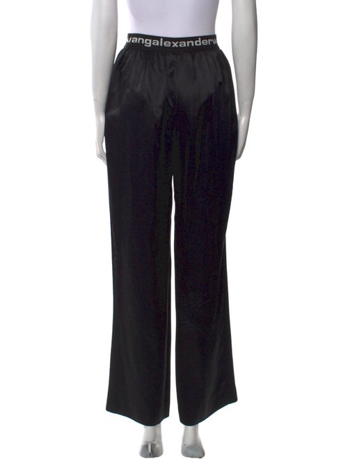 T by Alexander Wang Silk Straight Leg Pants