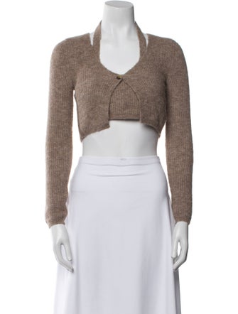 T by Alexander Wang Alpaca V-Neck Sweater