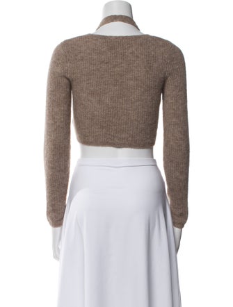 T by Alexander Wang Alpaca V-Neck Sweater