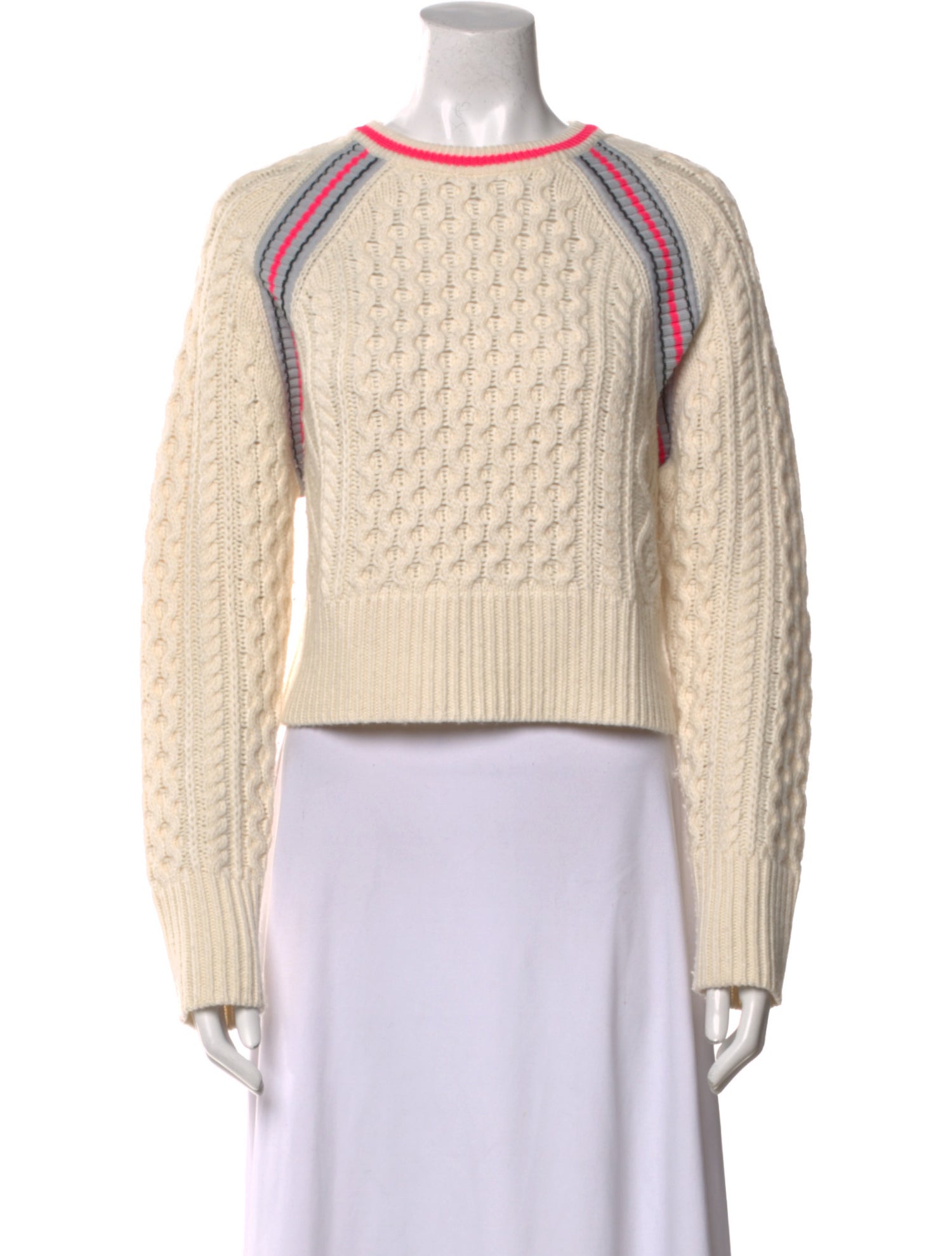 T by Alexander Wang Striped Crew Neck Sweater