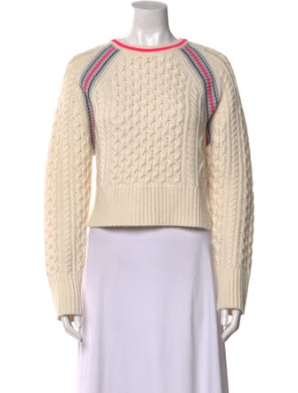 T by Alexander Wang Striped Crew Neck Sweater