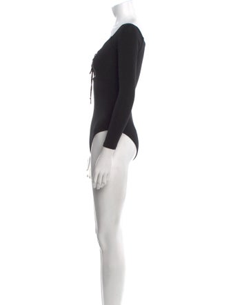 T by Alexander Wang V-Neck Long Sleeve Bodysuit