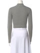T by Alexander Wang Mock Neck Long Sleeve Crop Top