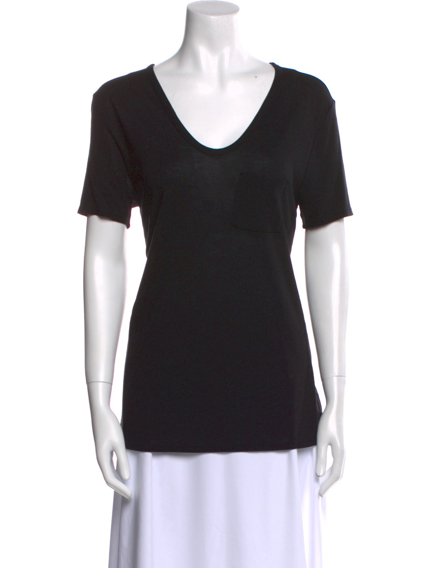 T by Alexander Wang V-Neck Short Sleeve T-Shirt