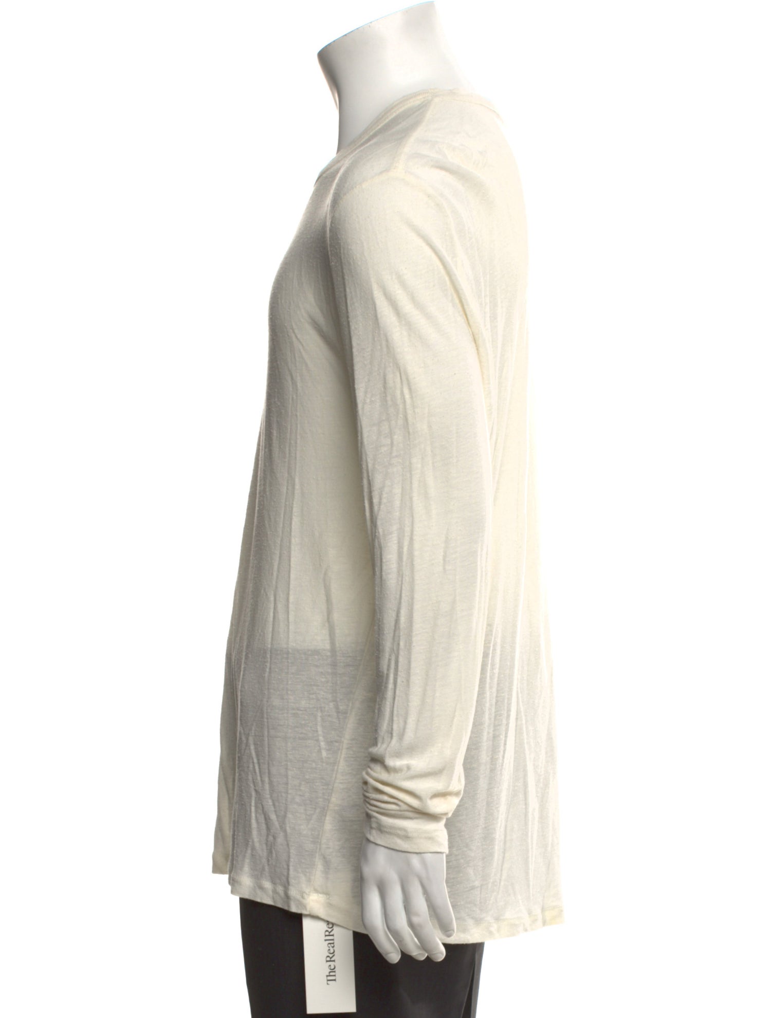 T by Alexander Wang Scoop Neck Long Sleeve T-Shirt