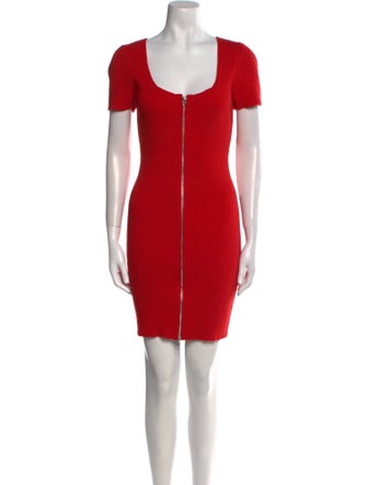 T by Alexander Wang Square Neckline Mini Dress
