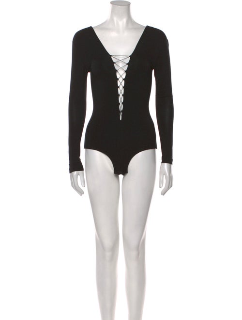 T by Alexander Wang V-Neck Long Sleeve Bodysuit