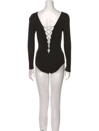 T by Alexander Wang V-Neck Long Sleeve Bodysuit