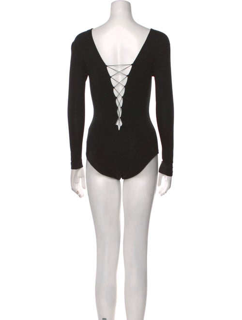 T by Alexander Wang V-Neck Long Sleeve Bodysuit