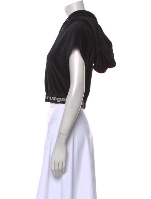 T by Alexander Wang V-Neck Short Sleeve Crop Top