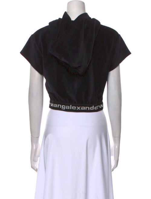 T by Alexander Wang V-Neck Short Sleeve Crop Top