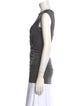 T by Alexander Wang Bateau Neckline Sleeveless Top