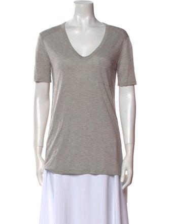 T by Alexander Wang V-Neck Short Sleeve T-Shirt
